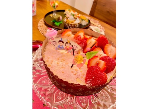 ベイクドチーズケーキ*ひなケーキ*ひなまつり